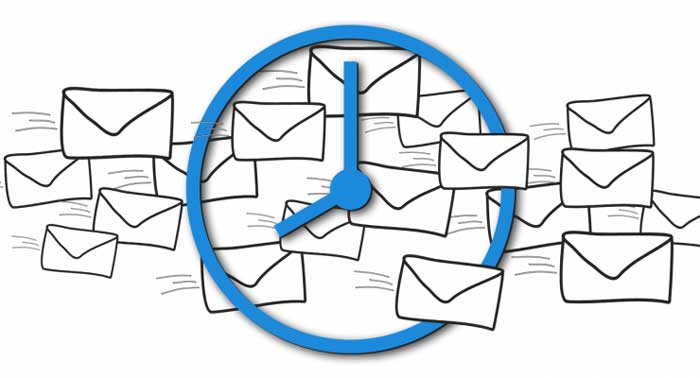 برنامه زمانی ارسال ایمیل