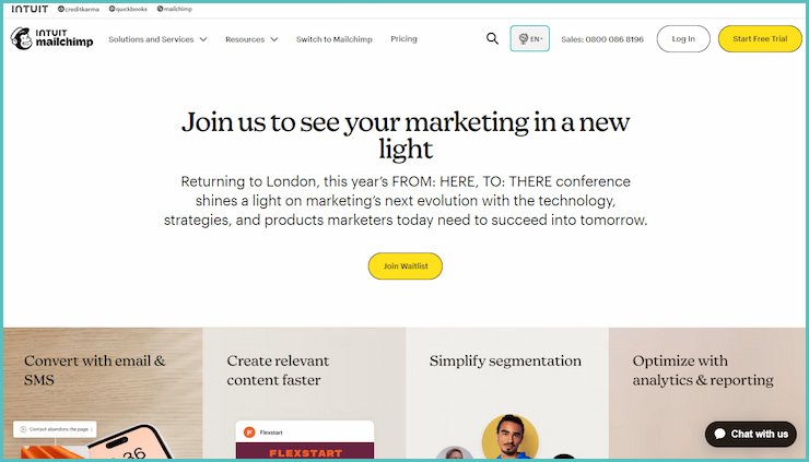ابزار هوش مصنوعی در ایمیل مارکتینگ Mailchimp