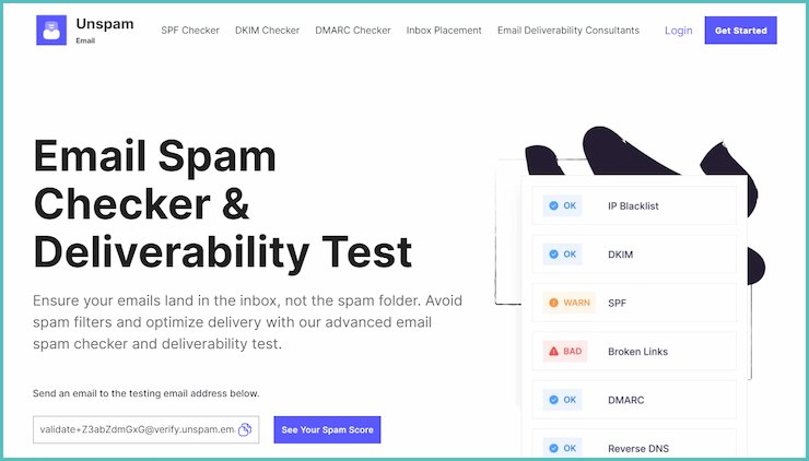 ابزار هوش مصنوعی در ایمیل مارکتینگ Unspam.email